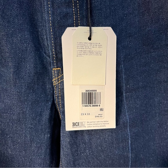 NWT Levi’s High Rise Dark Wash Ribcage Bootcut Jeans - Picture 8 of 9